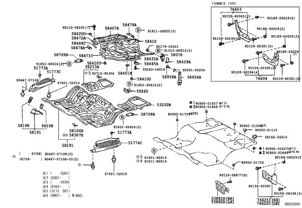 Snap Fastener 90467-09123 for Toyota Previa