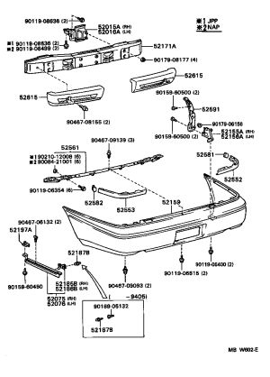Retainer Clip 90467-09139 for Toyota Corona, Corona SED & Corona WG