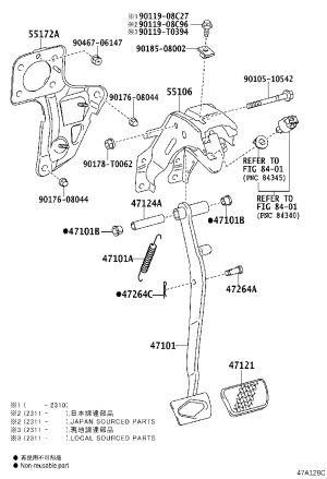 Auxiliary Seat Cushion Pin 90468-16012 for Toyota 4RUNNER
