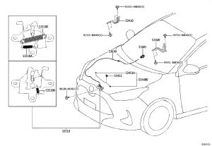 Hood Lock Control Cable Clip 90480-15025 for Toyota ALPHARD