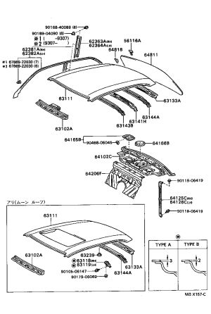 Cushion pad 90480-15026 for Toyota Avalon