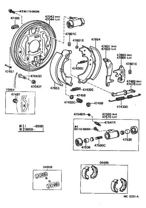 Rear Brake Shoe Return Spring 90506-23030 for Toyota MODEL-F