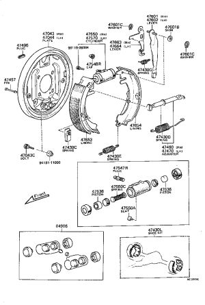 Rear Brake Shoe Return Spring 90506-23346 for Toyota CELICA