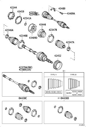 Retaining Ring 90520-27052 for Toyota ARISTO