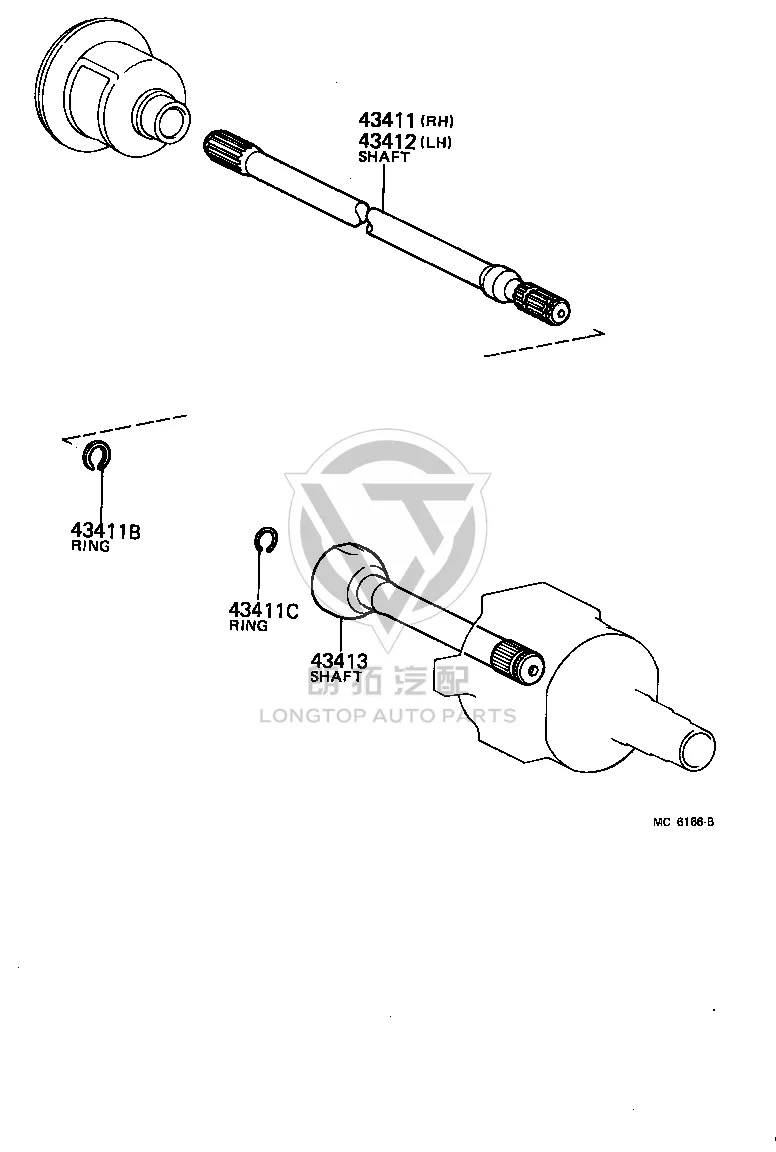 Shaft Snap Ring 90520-27091 for Toyota Land Cruiser