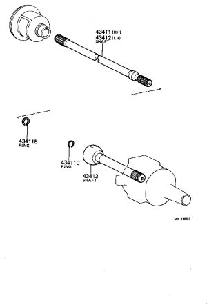 Shaft Snap Ring 90520-27091 for Toyota Land Cruiser