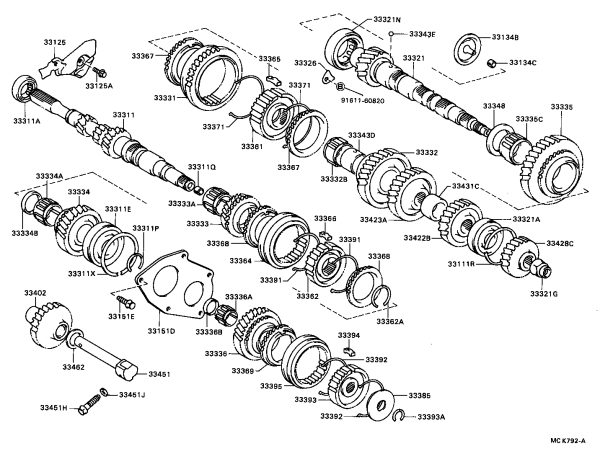 Shaft Snap Ring 90520-30011 for Toyota AVENSIS