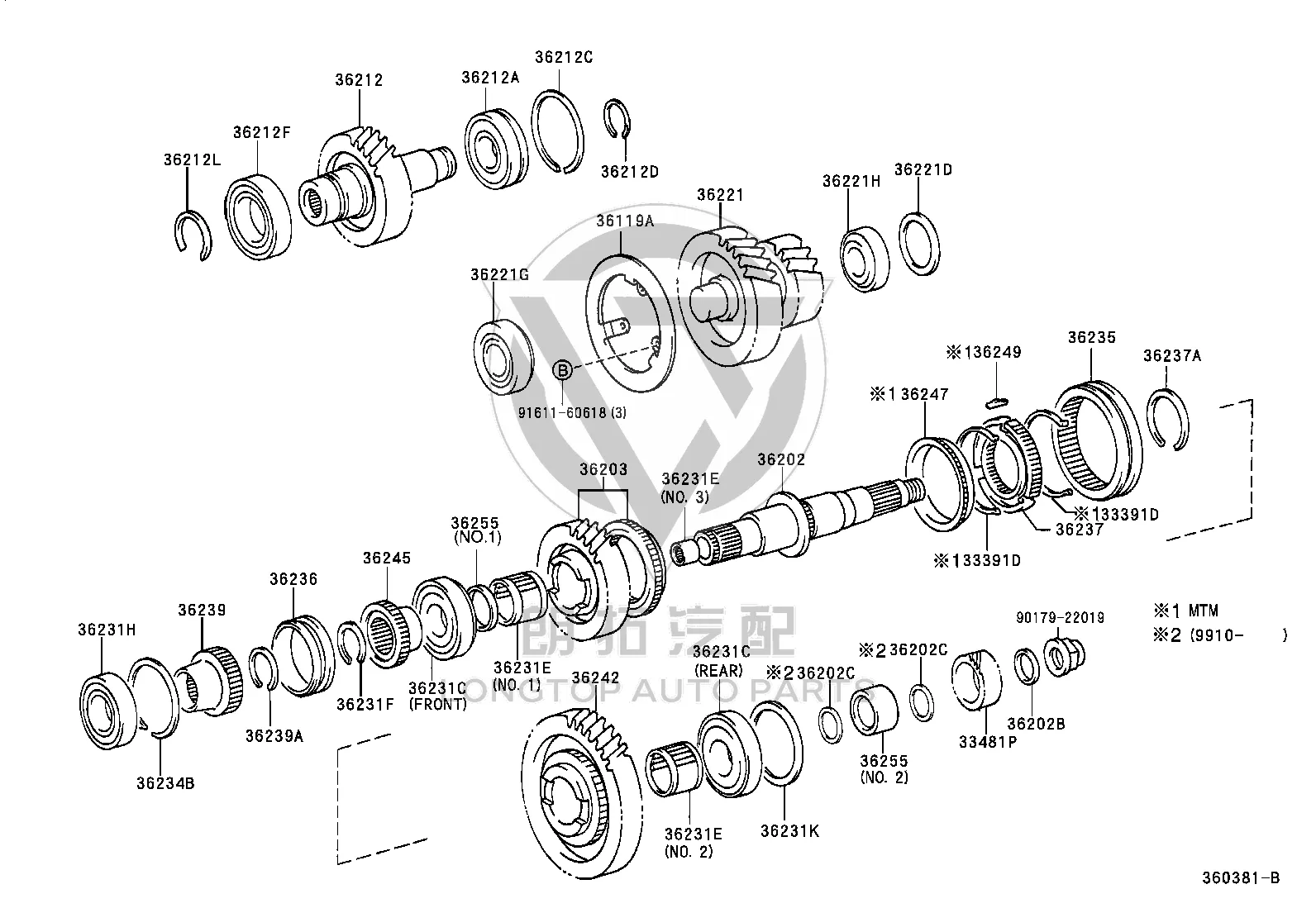 Shaft Snap Ring 90520-47006 for Toyota Land Cruiser