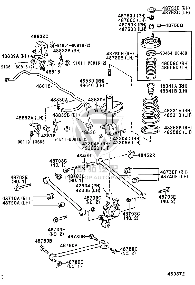 Bolt 90901-19002 for Toyota CALDINA