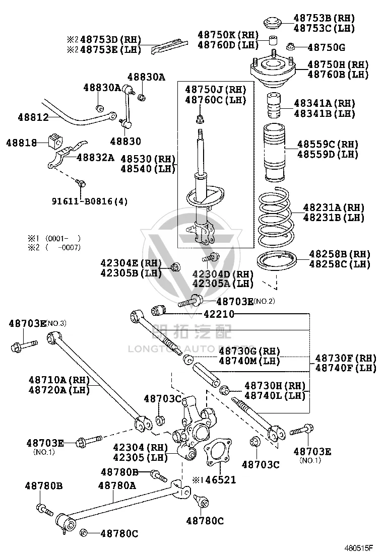 Bolt 90901-19045 for Toyota CORONA