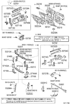 Snap Fastener 90904-67044 for Toyota Camry
