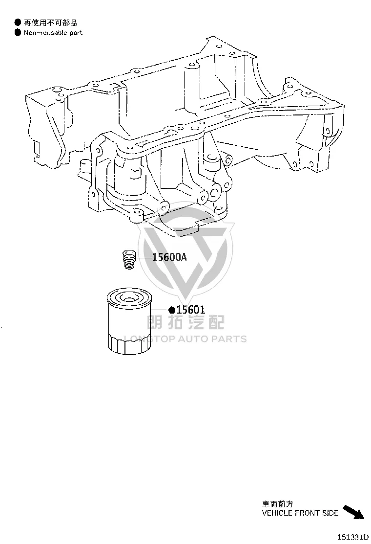 Oil Filter 90915-CA001 for Toyota ALPHARD