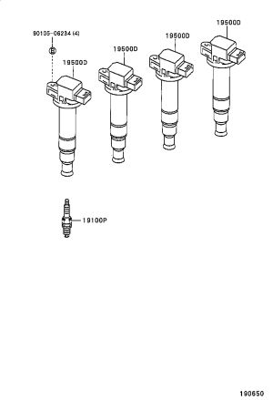 Spark Plug 90919-01217 for Toyota Prius