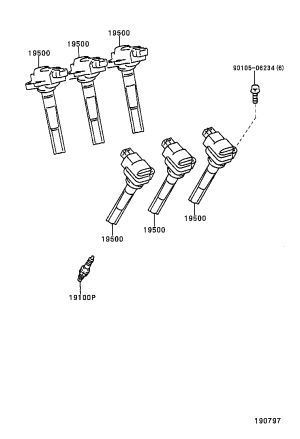 Ignition Coil 90919-02216 for Toyota Crown