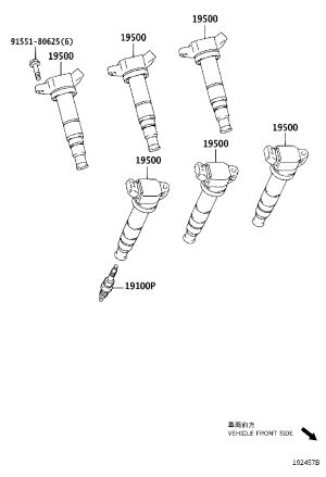 Ignition Coil 90919-02246 for Toyota Highlander