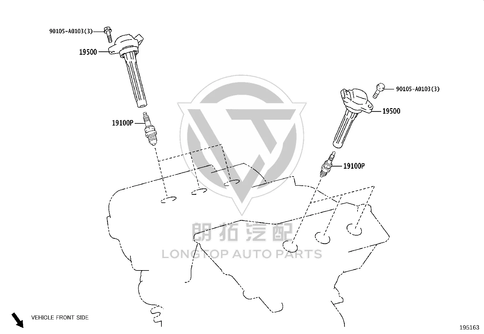 Ignition Coil 90919-A2013 for Toyota Avalon