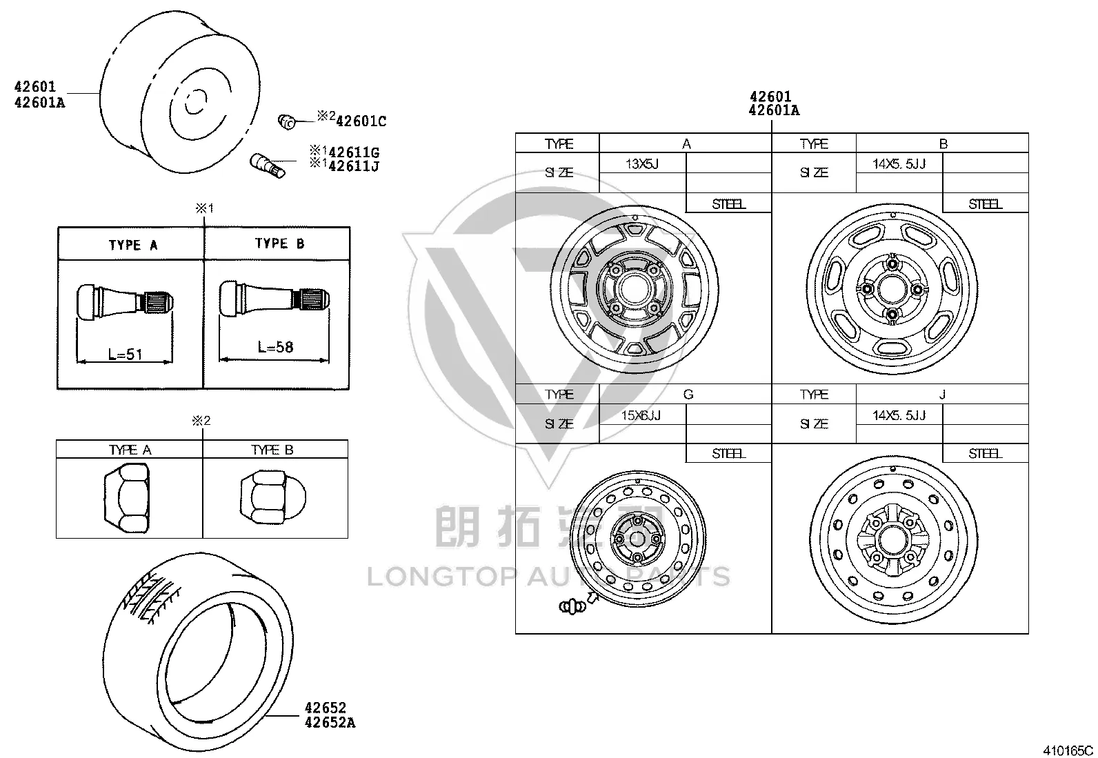 Wheel Nut 90942-01047 for Toyota DYNA 100
