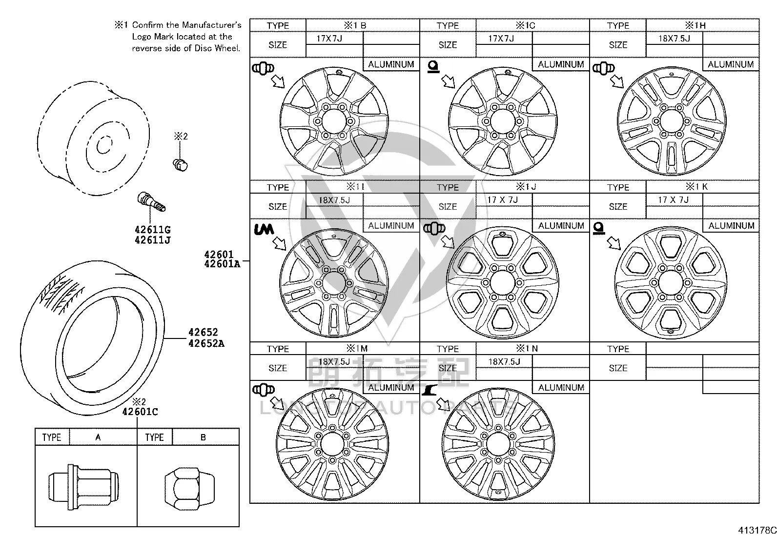 Wheel Nut 90942-01058 for Toyota 4RUNNER