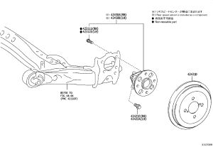 Wheel Bolt (Rear Left) 90942-02049 for Toyota 4RUNNER