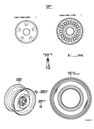 Wheel Balance Weight 90942-03027 for Toyota Blizzard