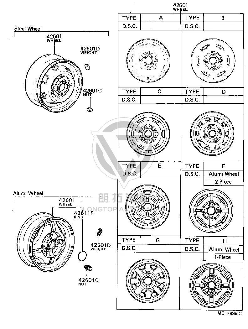 Wheel Balance Weight 90942-03102 for Toyota Celica