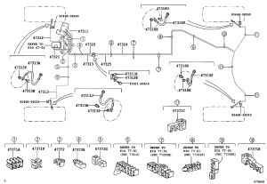 Brake Hose 90947-02F72 for Lexus IS250