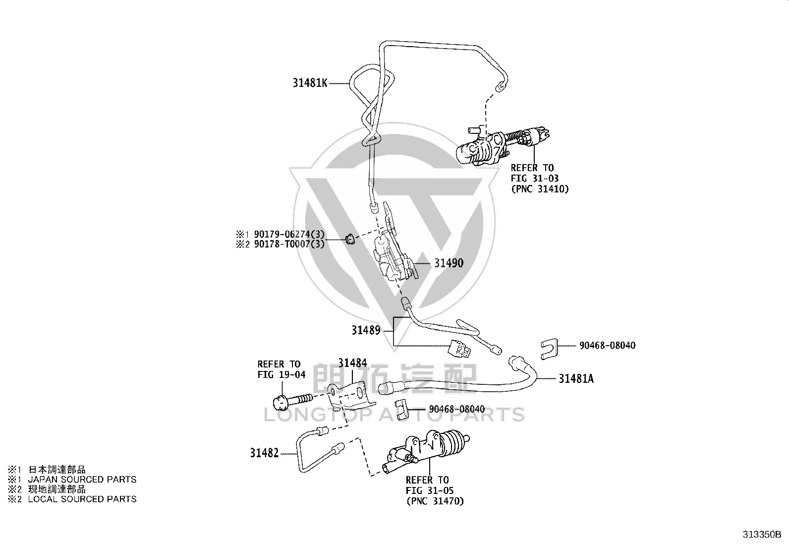 Rear Wheel Brake Hose Right 90947-02G82 for Toyota Granvia