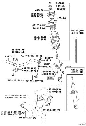 Front Shock Absorber Buffer Block 90948-01056 for Toyota 4RUNNER