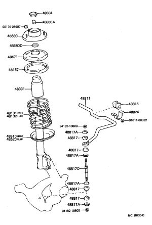Suspension Gasket Washer 90948-02032 for Toyota CELICA