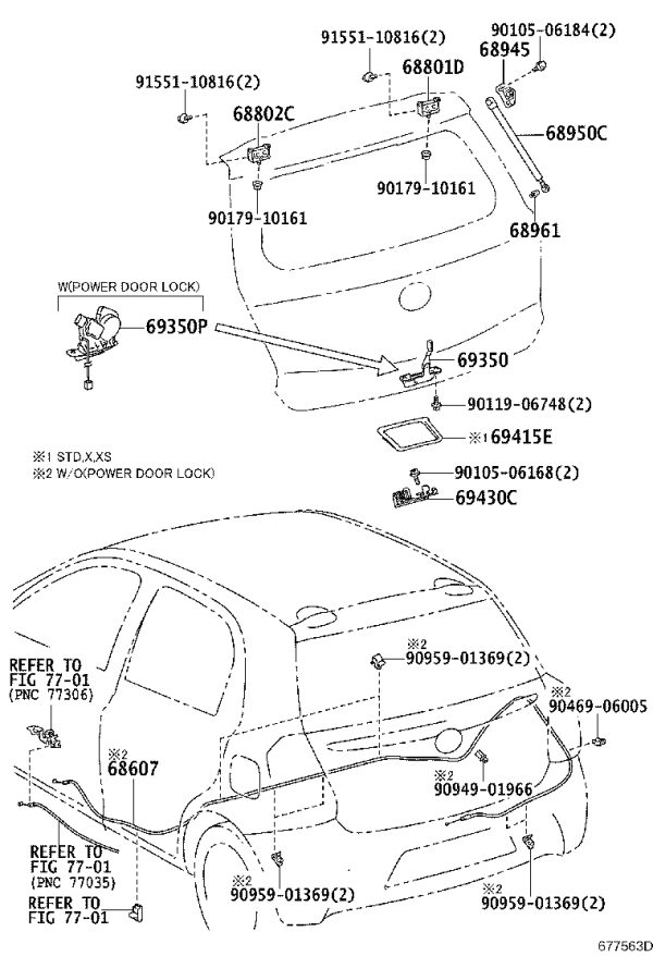 Wiring Harness Retainer Clip 90949-01966 for Toyota 4RUNNER