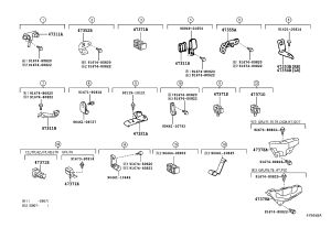 No. 10 Brake Pipe Clip 90949-01D05 for Toyota Auris