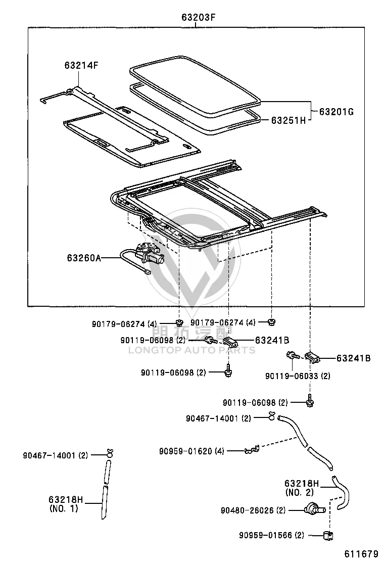 Pipe Clamp 90959-01566 for Toyota CELICA