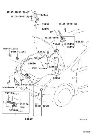 Wiring Harness Retainer Clip 90959-01617 for Toyota Camry