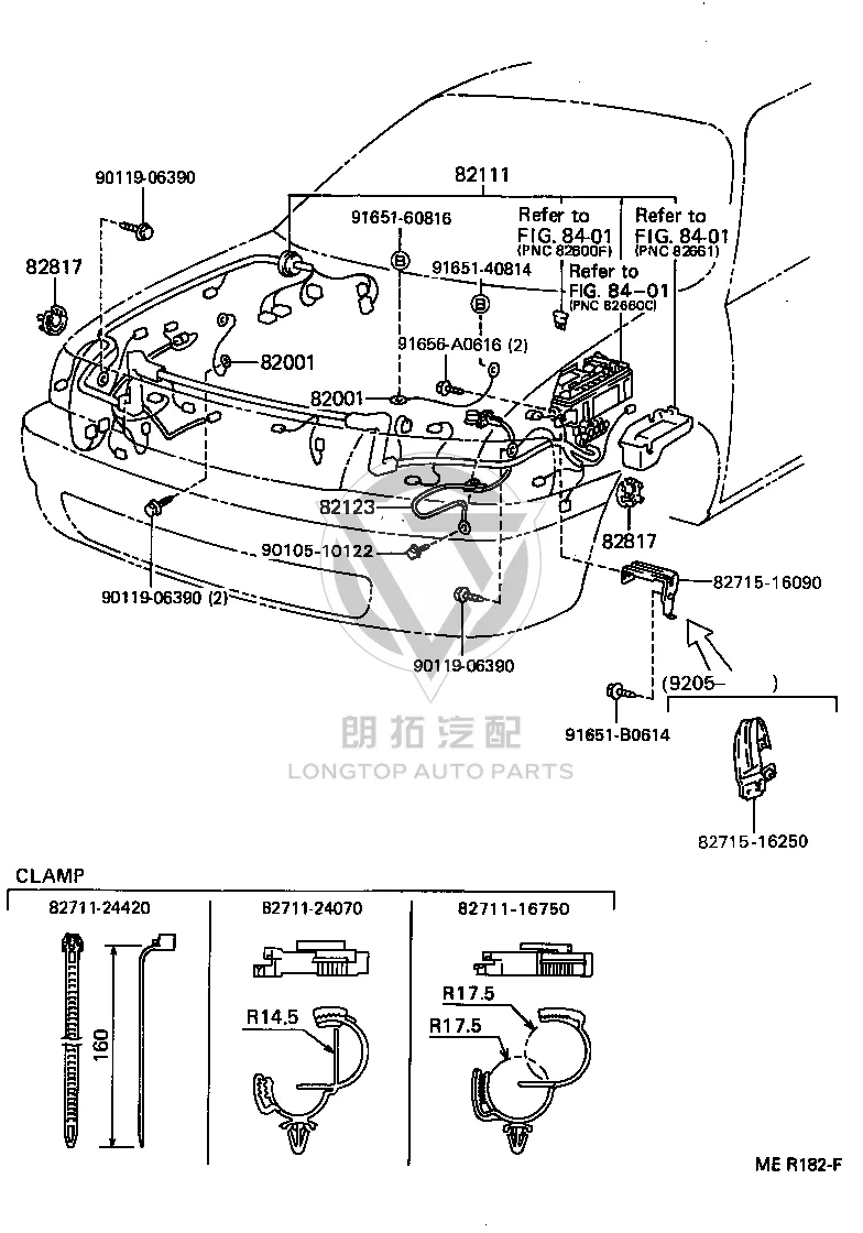 Connecting Cable No. 2 90980-07109 for Toyota CORONA
