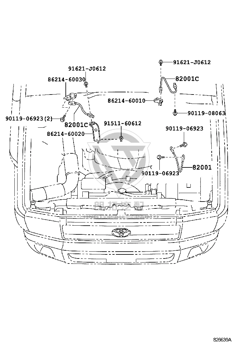 Connecting Cable No. 2 90980-07442 for Toyota Land Cruiser