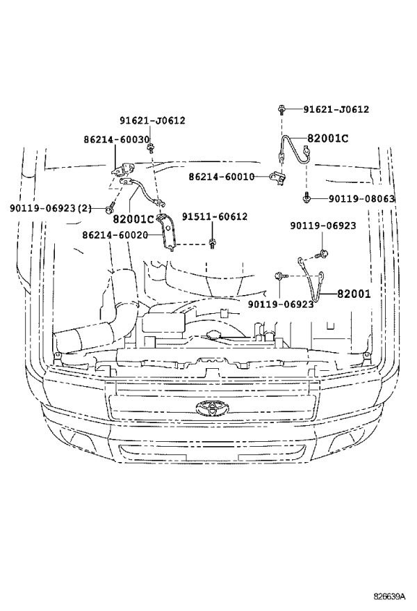 Connecting Cable No. 2 90980-07426 for Toyota Land Cruiser