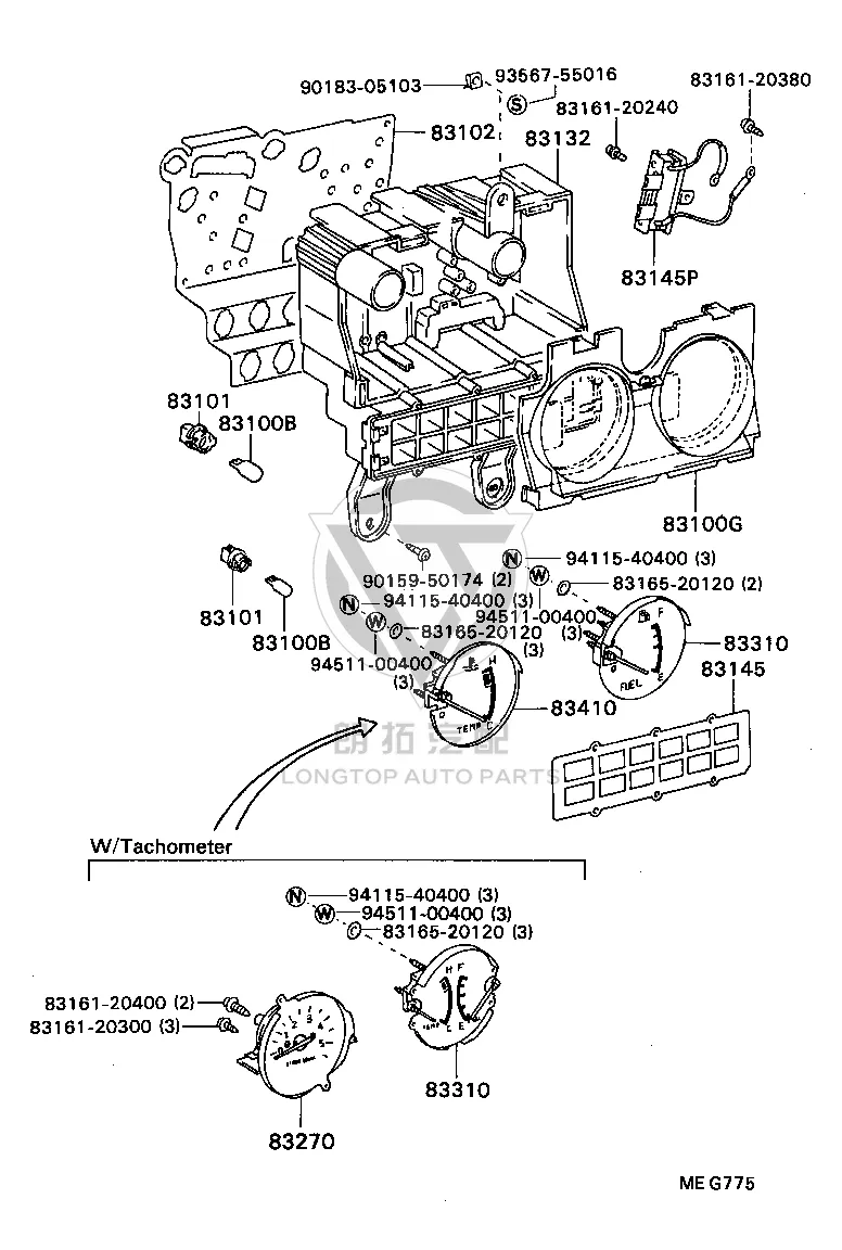 Bulb for fog lamp switch 90981-11022 for Toyota Dyna