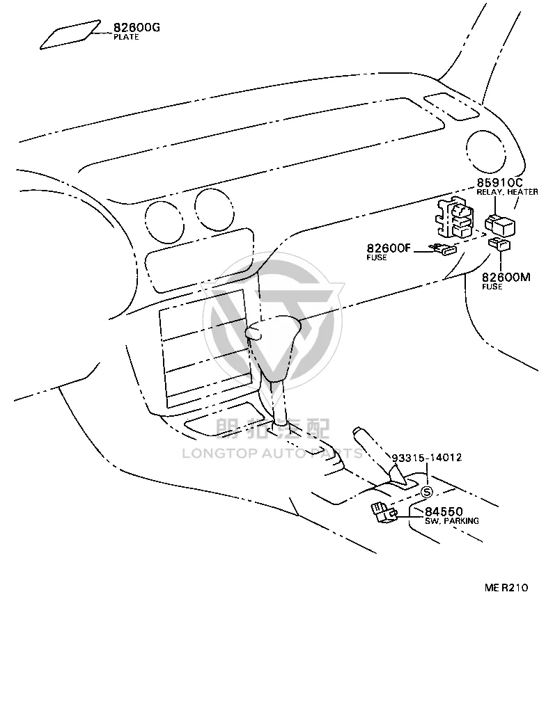 Instrument panel fusible link 90982-10001 for Toyota 4RUNNER
