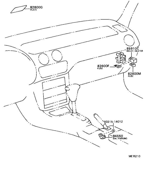 Instrument panel fusible link 90982-10001 for Toyota 4RUNNER