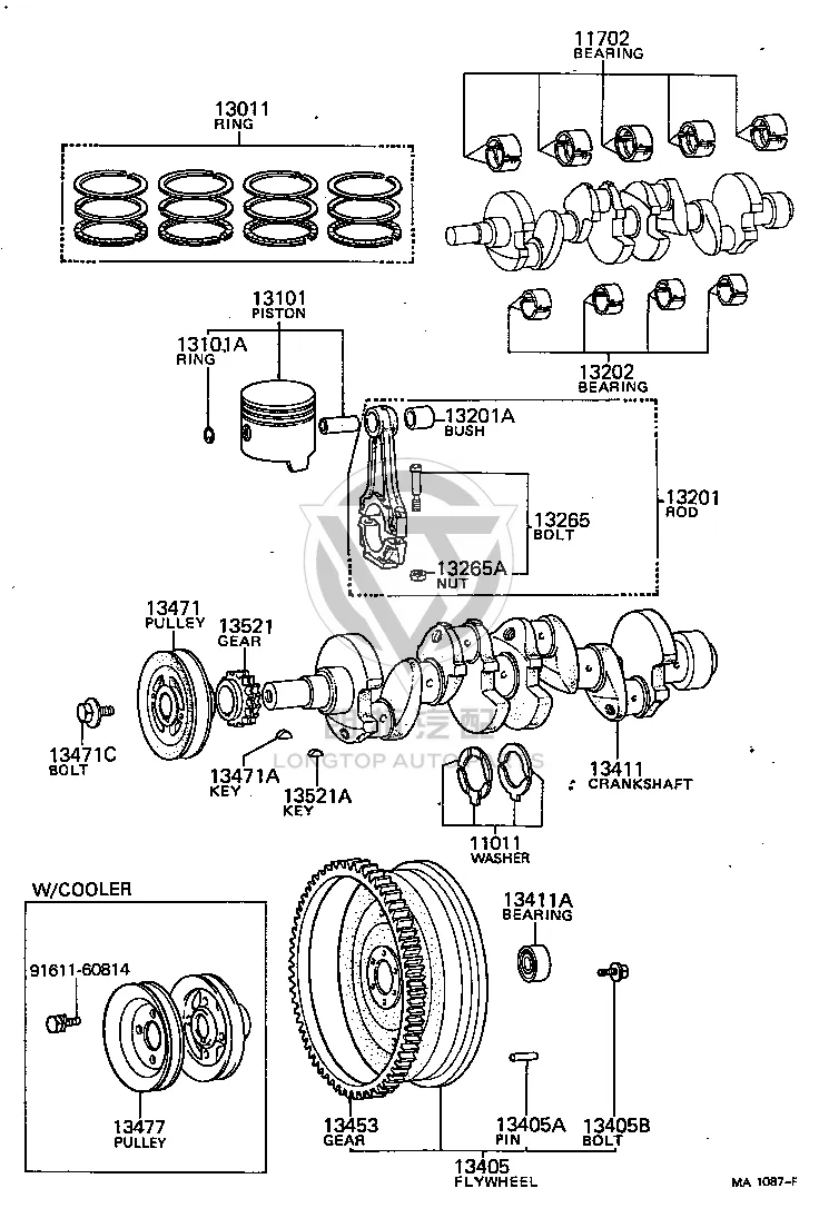 Connecting Rod Bushing 909997-3027 for Toyota CORONA