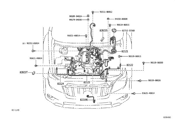 Bolt 91511-B0812 for Toyota 4RUNNER