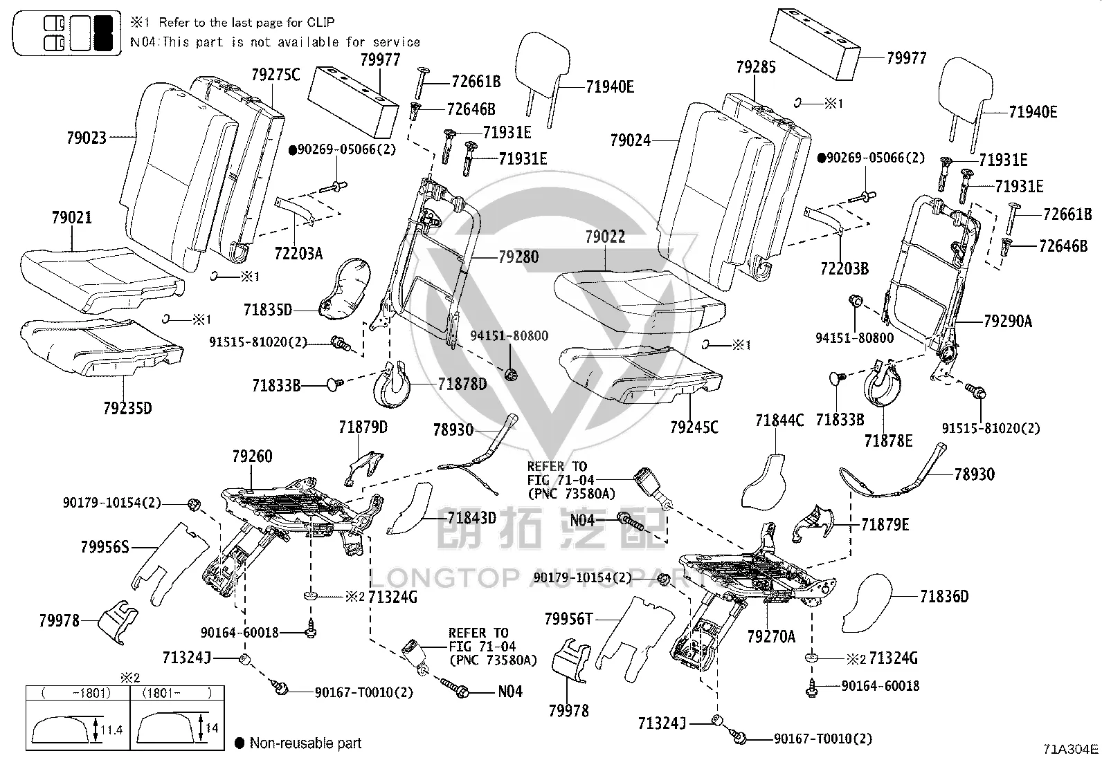 Bolt 91515-81020 for Toyota Fortuner