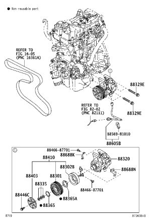 Compressor No.2 Bolt 91551-80880 for Toyota AGYA/WIGO