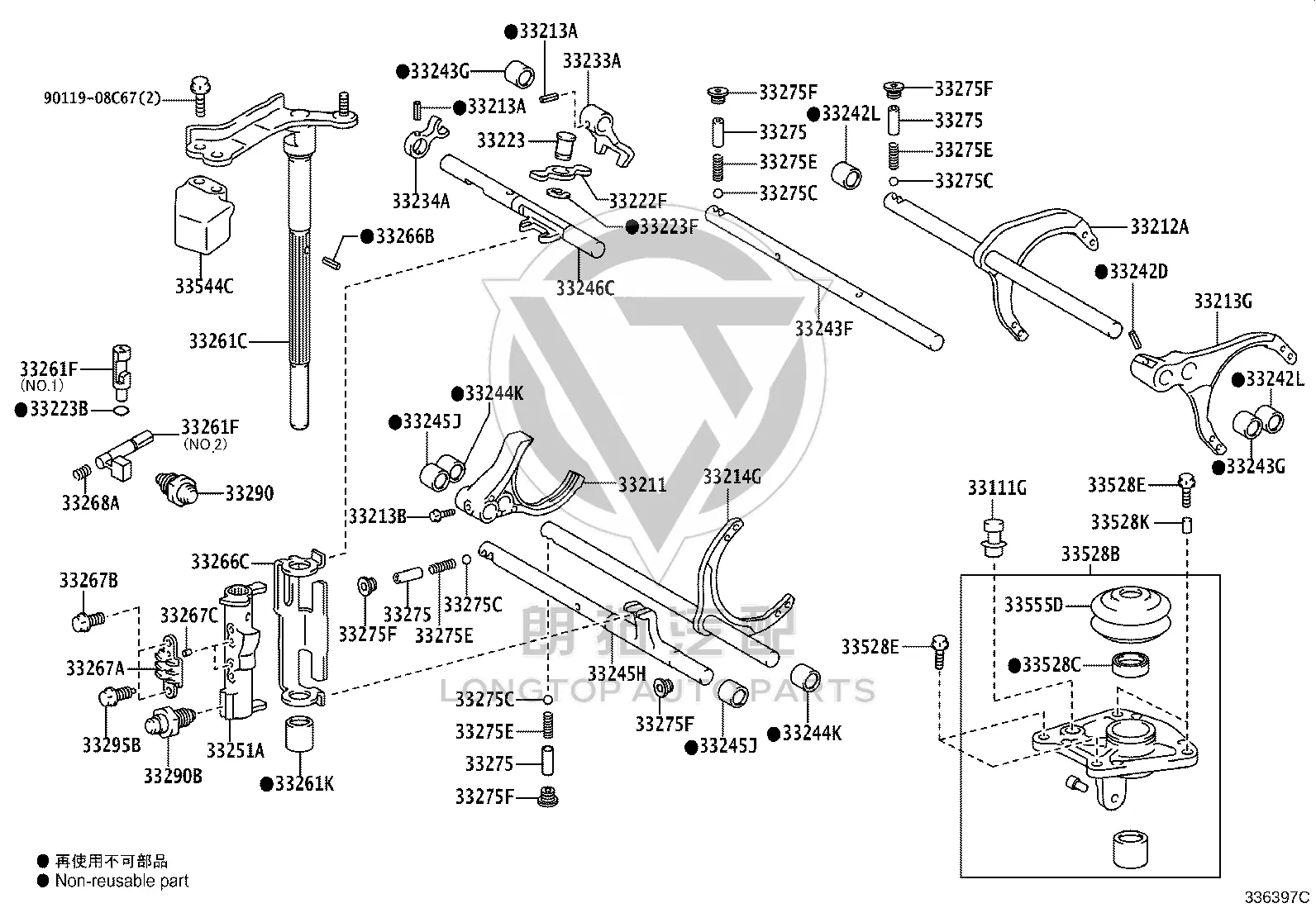 Bolt 91611-60830 for Toyota Auris