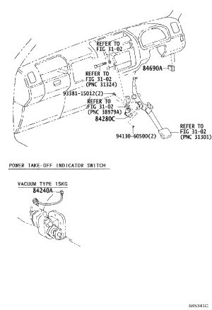 Nut 94130-60500 for Toyota Dyna, MR2 & T.U.V