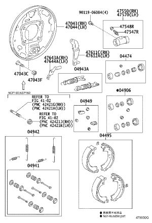 Nut 94184-01001 for Toyota 4RUNNER