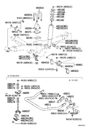 Washer Plate 90201-24003 for Toyota Dyna, Previa & Liteace