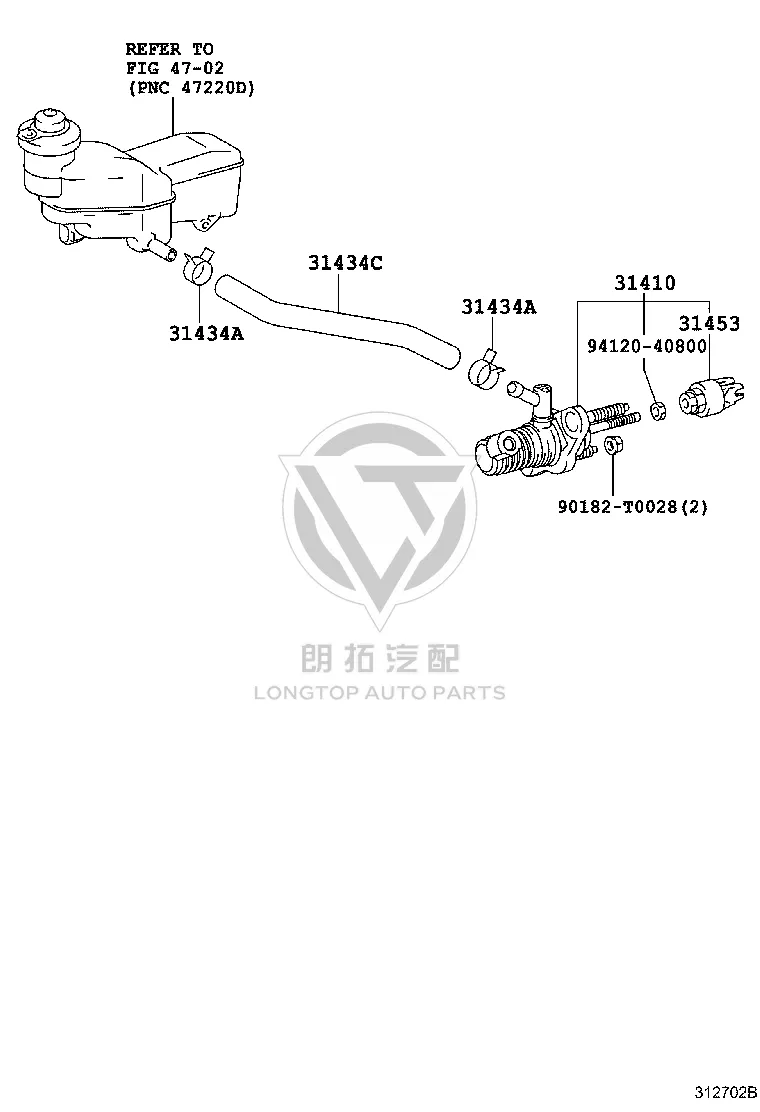 Snap Fastener 96136-41801 for Toyota Alphard