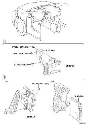 Converter No.1 Control Bracket F1334-48020 for Lexus RX