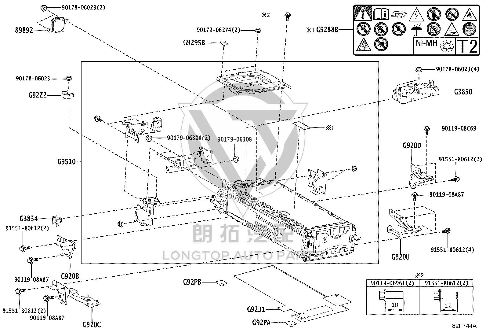 LongTopAuto Toyota Sienna Hybrid Battery Failure After Water: Leakage, BMS Protection, and Warranty Limits G3850-48010 power battery housing assembly parts diagram